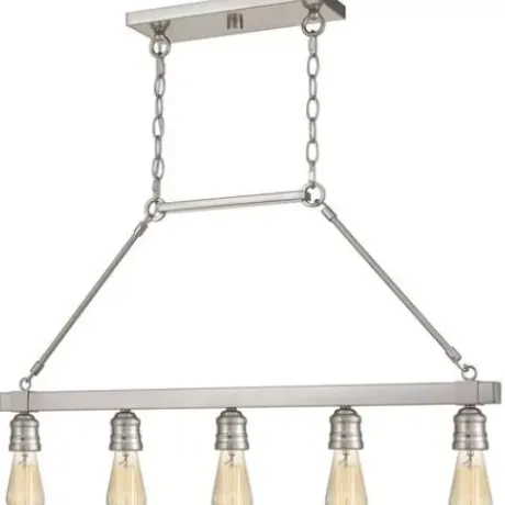 * Indoor Lighting|Deals Patriot Lighting® Beaman Brushed Nickel 5 Light Island Light