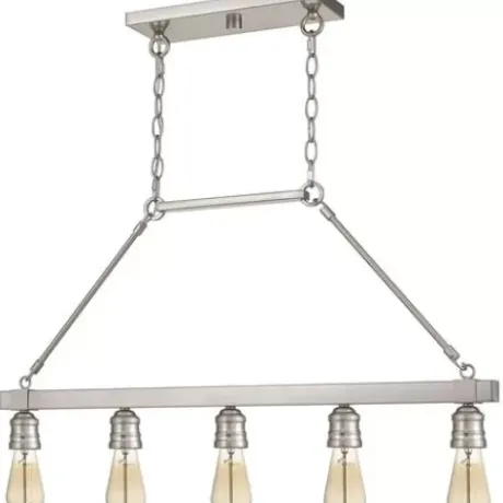 * Indoor Lighting|Deals Patriot Lighting® Beaman Brushed Nickel 5 Light Island Light