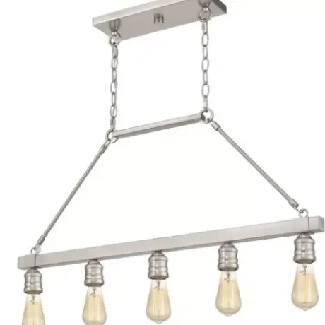 * Indoor Lighting|Deals Patriot Lighting® Beaman Brushed Nickel 5 Light Island Light