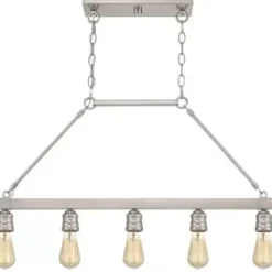 * Indoor Lighting|Deals Patriot Lighting® Beaman Brushed Nickel 5 Light Island Light