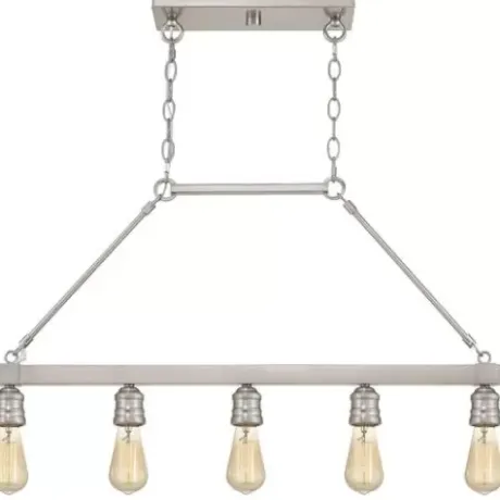 * Indoor Lighting|Deals Patriot Lighting® Beaman Brushed Nickel 5 Light Island Light