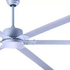 * Ceiling Fans|Deals Patriot Lighting™ Boss 96″ Painted Grey Industrial Indoor/Outdoor Ceiling Fan