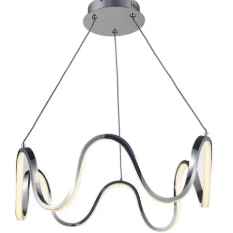 * Indoor Lighting|Deals Patriot Lighting® Clyde Chrome Integrated Led Pendant