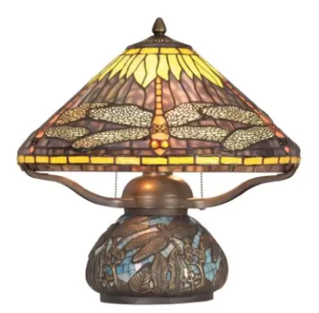 * Indoor Lighting|Deals Patriot Lighting® Dragonfly Antique Bronze Tiffany Style Table Lamp