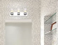* Indoor Lighting|Deals Patriot Lighting® Elegant Home Lilika Chrome 3-Light Integrated Led Vanity Light