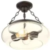 * Indoor Lighting|Deals Patriot Lighting® Harlee Matte Black 2-Light Semi-Flush Mount Ceiling Light
