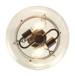 * Indoor Lighting|Deals Patriot Lighting® Harlee Matte Black 2-Light Semi-Flush Mount Ceiling Light