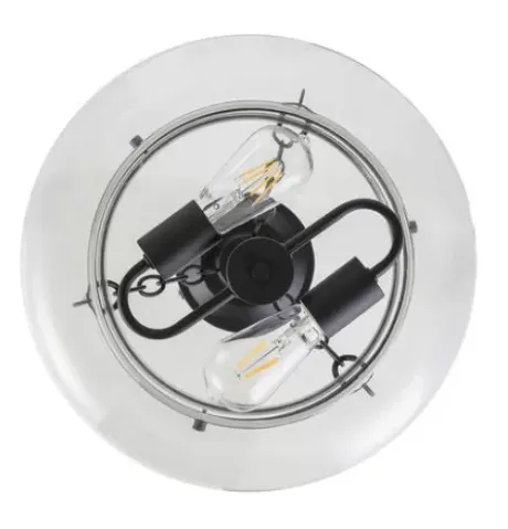 * Indoor Lighting|Deals Patriot Lighting® Harlee Matte Black 2-Light Semi-Flush Mount Ceiling Light
