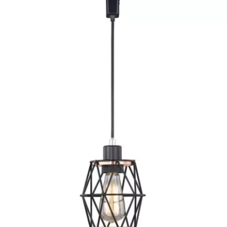 * Indoor Lighting|Deals Patriot Lighting® Liam Black 1-Light Track Lighting Pendant