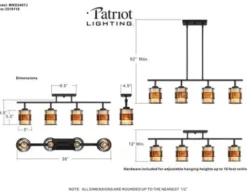 * Indoor Lighting|Deals Patriot Lighting® Lorenzo Bronze 4 Light Island Light