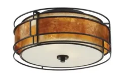 * Indoor Lighting|Deals Patriot Lighting® Lorenzo Bronze 2-Light Flush Mount Ceiling Light