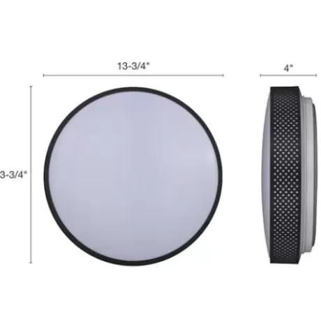 * Indoor Lighting|Deals Patriot Lighting® Pixel Black Integrated Led Flush Mount Ceiling Light