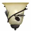 * Indoor Lighting|Deals Patriot Lighting® Pines 1-Light Black Walnut Indoor Wall Light