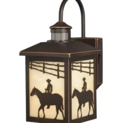 * Outdoor Lighting|Deals Patriot Lighting® Ranch Burnished Bronze Motion Sensor Outdoor Wall Light