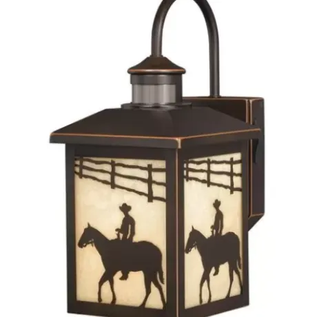 * Outdoor Lighting|Deals Patriot Lighting® Ranch Burnished Bronze Motion Sensor Outdoor Wall Light