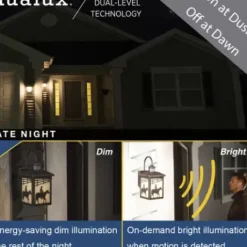 * Outdoor Lighting|Deals Patriot Lighting® Ranch Burnished Bronze Motion Sensor Outdoor Wall Light