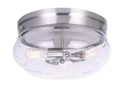 * Indoor Lighting|Deals Patriot Lighting® Talan Brushed Nickel 3-Light Flush Mount Ceiling Light