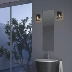 * Indoor Lighting|Deals Patriot Lighting® Tribeck Matte Black 1-Light Vanity Light