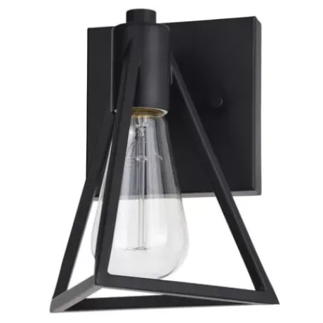 * Indoor Lighting|Deals Patriot Lighting® Tribeck Matte Black 1-Light Vanity Light