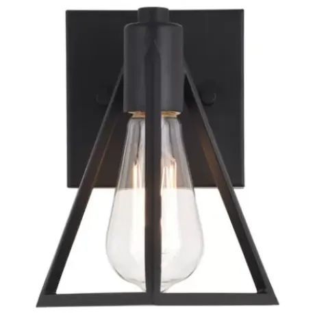 * Indoor Lighting|Deals Patriot Lighting® Tribeck Matte Black 1-Light Vanity Light