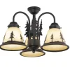 * Indoor Lighting|Deals Patriot Lighting® Yosemite Burnished Bronze 2 Light Semi-Flush Mount Ceiling Light