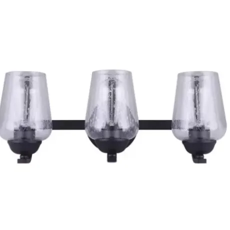* Indoor Lighting|Discount Patriot Lighting® Kari Matte Black 3-Light Vanity Light