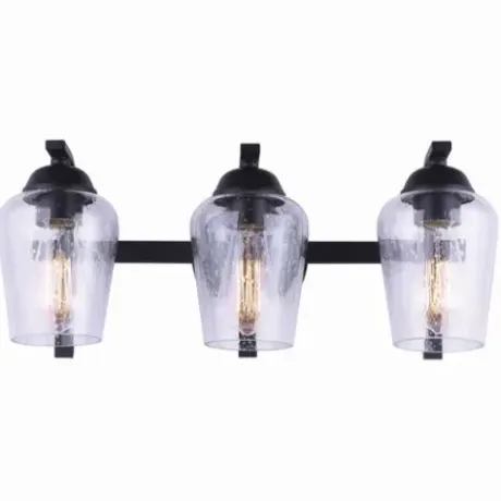 * Indoor Lighting|Discount Patriot Lighting® Kari Matte Black 3-Light Vanity Light