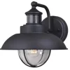 * Outdoor Lighting|Discount Patriot Lighting® Dualux® Harwich Textured Black Outdoor Wall Light