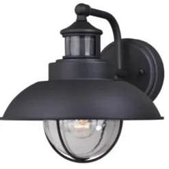 * Outdoor Lighting|Discount Patriot Lighting® Dualux® Harwich Textured Black Outdoor Wall Light