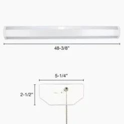 * Indoor Lighting|Discount Patriot Lighting® 3000 Lumen 48″ Cream Integrated Led Dual Wrap Light