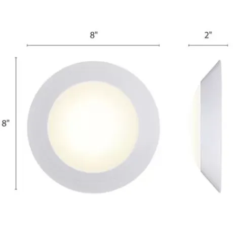 * Indoor Lighting|Discount Patriot Lighting® Gabbie White Integrated Led Flush Mount Ceiling Light – 6 Pack