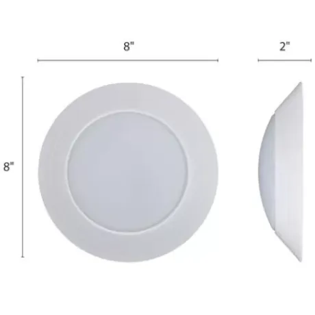 * Indoor Lighting|Discount Patriot Lighting® Gabbie White Integrated Led Flush Mount Ceiling Light – 6 Pack