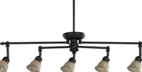 * Indoor Lighting|Discount Patriot Lighting® Port Oil-Rubbed Bronze 5-Light Semi-Flush Mount Ceiling Light