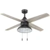 * Ceiling Fans|Discount Patriot Lighting® Amanda 48″ Matte Black Indoor Led Ceiling Fan