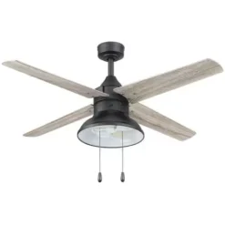 * Ceiling Fans|Discount Patriot Lighting® Amanda 48″ Matte Black Indoor Led Ceiling Fan