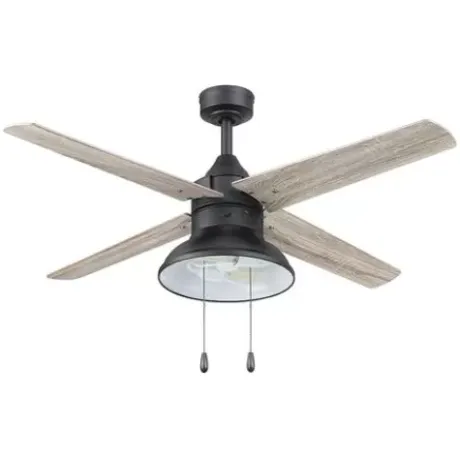 * Ceiling Fans|Discount Patriot Lighting® Amanda 48″ Matte Black Indoor Led Ceiling Fan