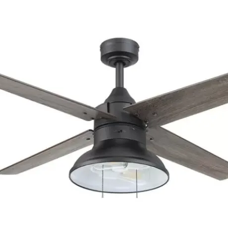 * Ceiling Fans|Discount Patriot Lighting® Amanda 48″ Matte Black Indoor Led Ceiling Fan