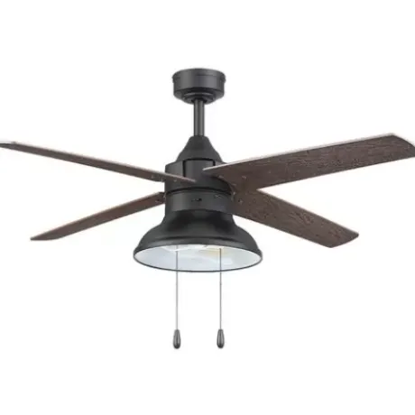 * Ceiling Fans|Discount Patriot Lighting® Amanda 48″ Matte Black Indoor Led Ceiling Fan