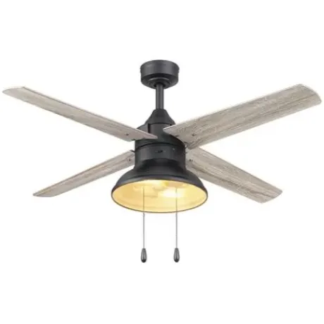* Ceiling Fans|Discount Patriot Lighting® Amanda 48″ Matte Black Indoor Led Ceiling Fan