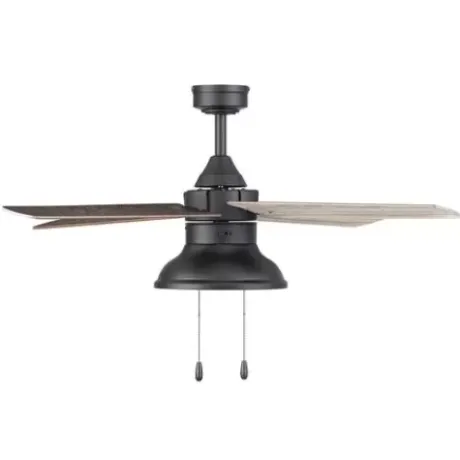 * Ceiling Fans|Discount Patriot Lighting® Amanda 48″ Matte Black Indoor Led Ceiling Fan