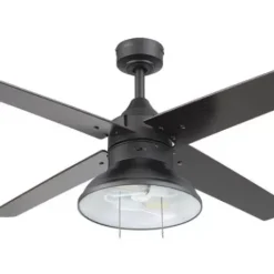 * Ceiling Fans|Discount Patriot Lighting® Amanda 48″ Matte Black Indoor Led Ceiling Fan
