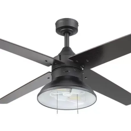 * Ceiling Fans|Discount Patriot Lighting® Amanda 48″ Matte Black Indoor Led Ceiling Fan