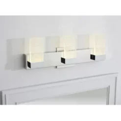 * Indoor Lighting|Discount Patriot Lighting® Lico Polished Chrome 3-Light Led Vanity Light