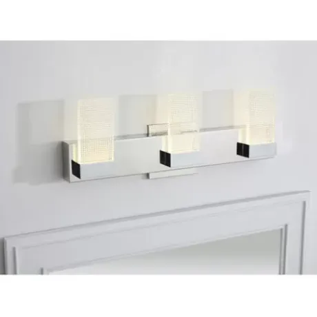 * Indoor Lighting|Discount Patriot Lighting® Lico Polished Chrome 3-Light Led Vanity Light