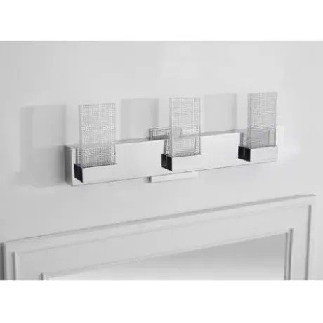 * Indoor Lighting|Discount Patriot Lighting® Lico Polished Chrome 3-Light Led Vanity Light