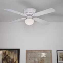 * Ceiling Fans|Discount Patriot Lighting™ Eros Ii 42″ White Indoor Ledceiling Fan