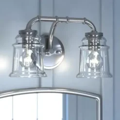 * Indoor Lighting|Discount Patriot Lighting® Toledo Satin Nickel 2 Light Vanity Light