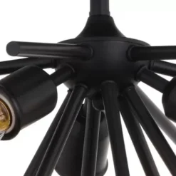 * Indoor Lighting|Discount Patriot Lighting® Estelle Matte Black 3 Light Semi-Flush Mount Ceiling Light