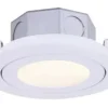 * Indoor Lighting|Discount Patriot Lighting® 4″ White Recessed Led Gimbal Trim Downlight