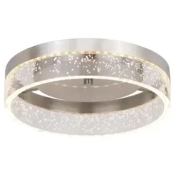 * Indoor Lighting|Discount Patriot Lighting® Leah Satin Nickel Integrated Led Flush Mount Ceiling Light